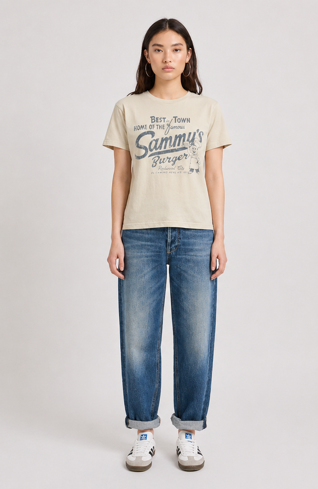 SAMMY'S BURGER  T-SHIRT - SLUB JERSEY - Bowery NYC