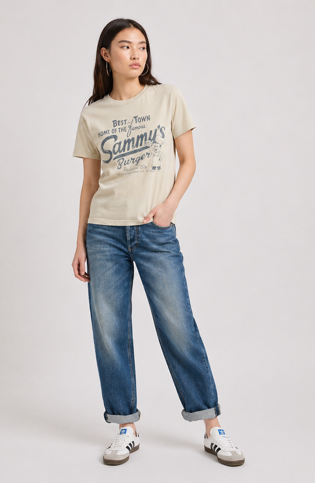 SAMMY'S BURGER  T-SHIRT - SLUB JERSEY - Bowery NYC