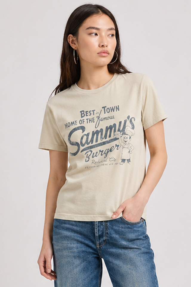 SAMMY'S BURGER  T-SHIRT - SLUB JERSEY - Bowery NYC