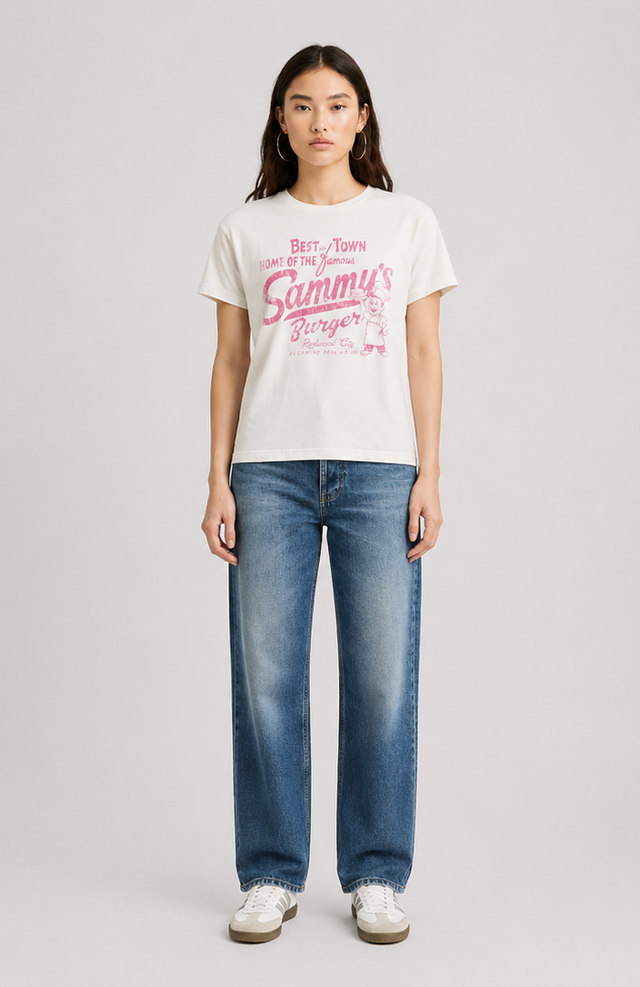 SAMMY'S BURGER  T-SHIRT - SLUB JERSEY - Bowery NYC