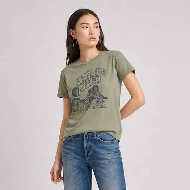 RANCHO QUEEN T-SHIRT - SLUB JERSEY - Bowery NYC