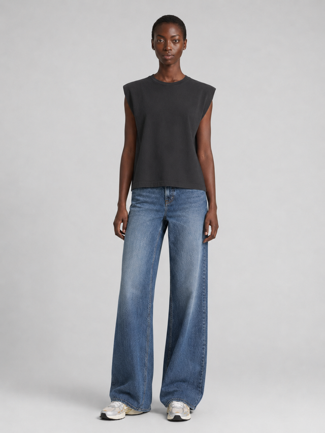ESSENTIAL PUFF SHOULDER  T-SHIRT - VINTAGE JERSEY - Bowery NYC