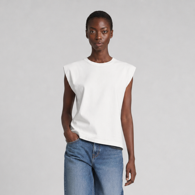 ESSENTIAL PUFF SHOULDER  T-SHIRT - VINTAGE JERSEY - Bowery NYC