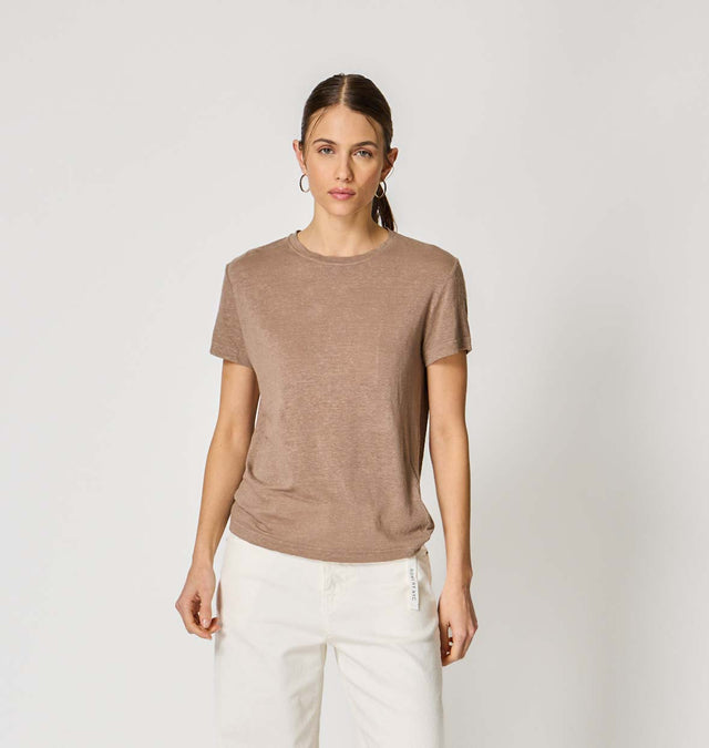 ESSENTIAL T-SHIRT - LINEN JERSEY - Bowery NYC