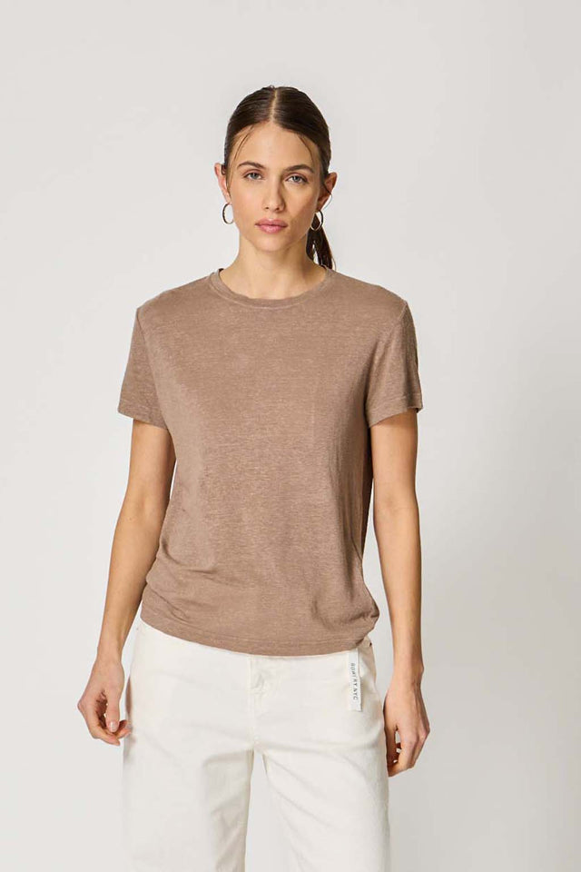 ESSENTIAL T-SHIRT - LINEN JERSEY - Bowery NYC