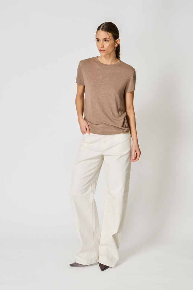 ESSENTIAL T-SHIRT - LINEN JERSEY - Bowery NYC