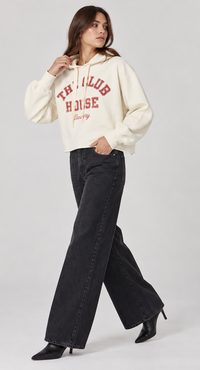 THE CLUB HOUSE - HOODIE BRUSHED SWEAT