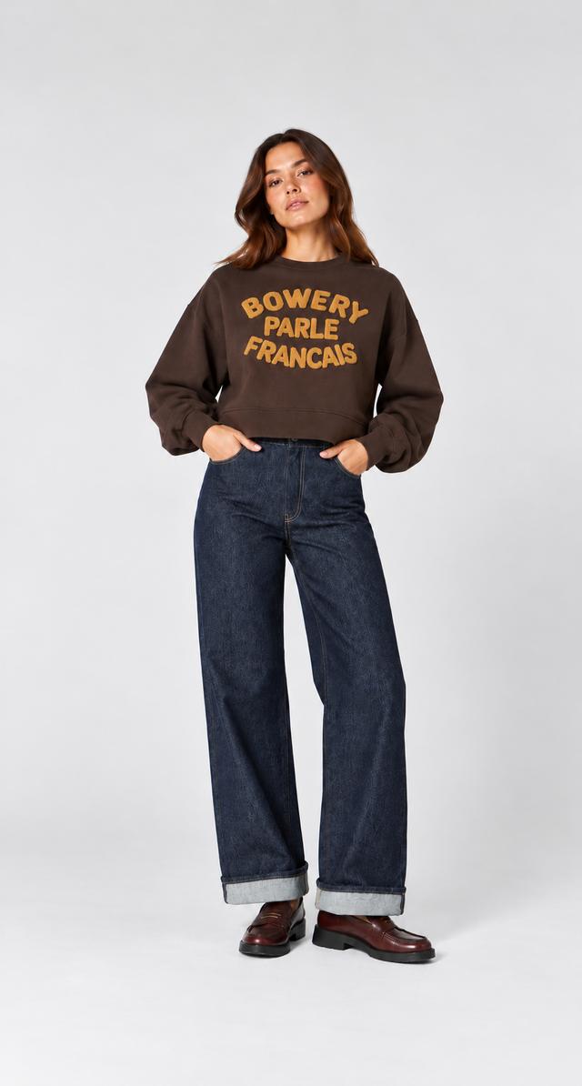 BOWERY PARLE FRANCAIS BRUSHED SWEAT