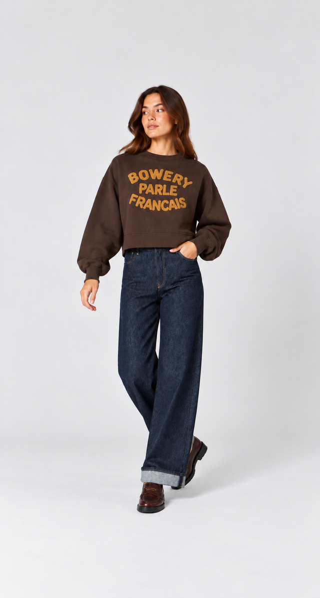 BOWERY PARLE FRANCAIS BRUSHED SWEAT