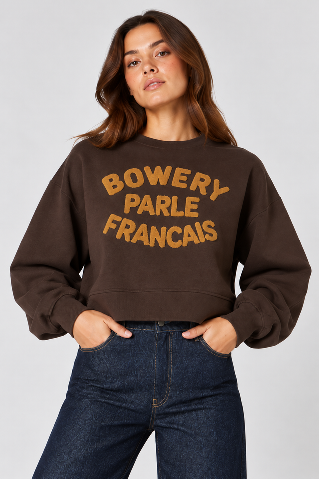 BOWERY PARLE FRANCAIS BRUSHED SWEAT
