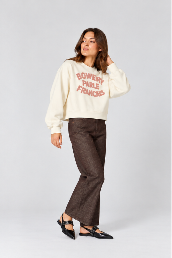 BOWERY PARLE FRANCAIS BRUSHED SWEAT