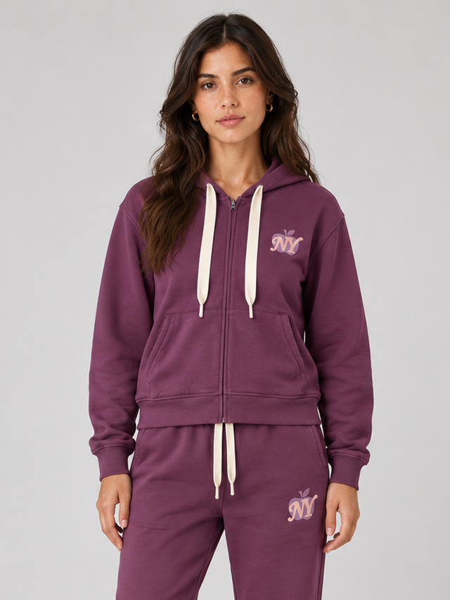 NY FULL ZIP HOODIE - Bowery NYC