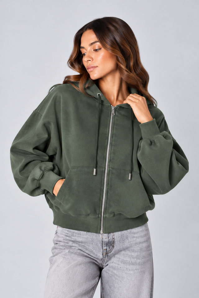 ESSENTIAL FULL ZIP HOODIE