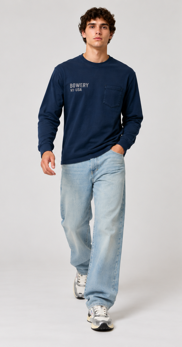 BOWERY NY USA T-SHIRT - HEAVY JERSEY