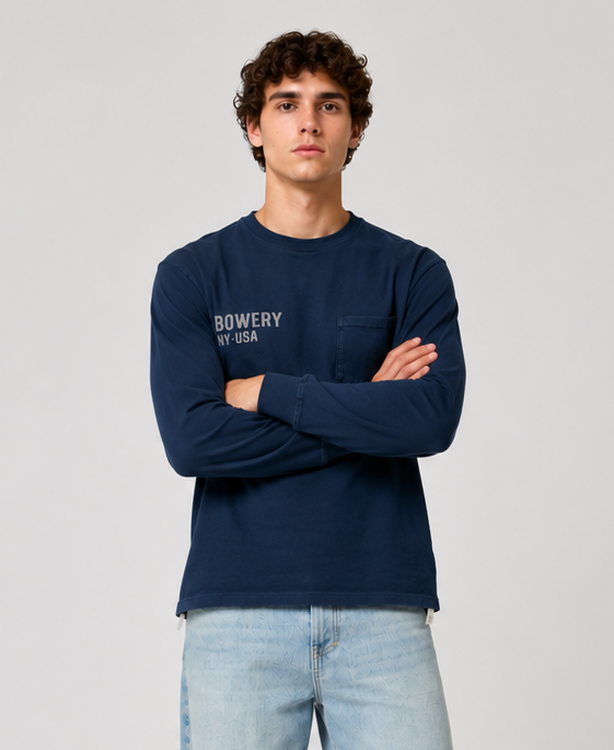 BOWERY NY USA T-SHIRT - HEAVY JERSEY