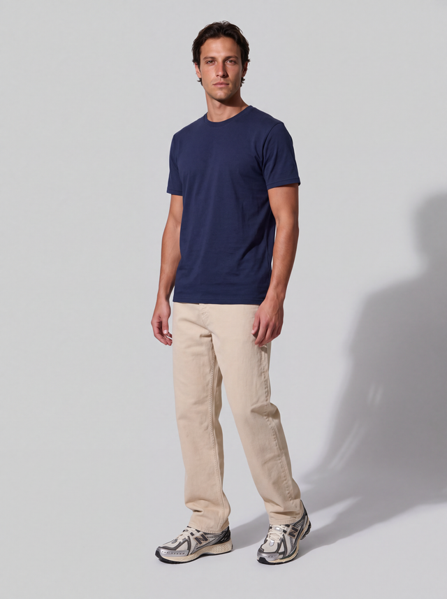 ESSENTIAL T-SHIRT - HEAVY CARBON PEACHED JERSEY - Bowery NYC