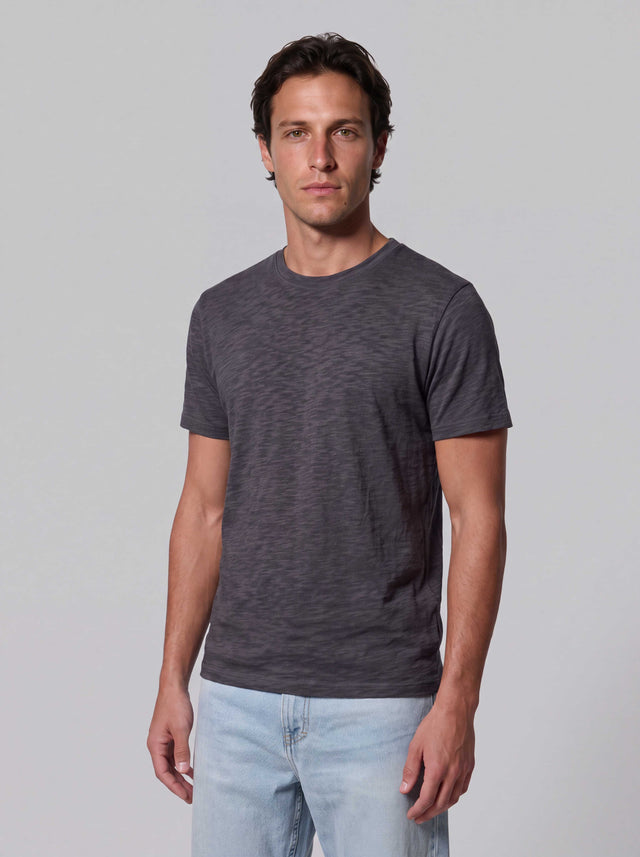 ESSENTIAL T-SHIRT - HEAVY CARBON PEACHED JERSEY - Bowery NYC