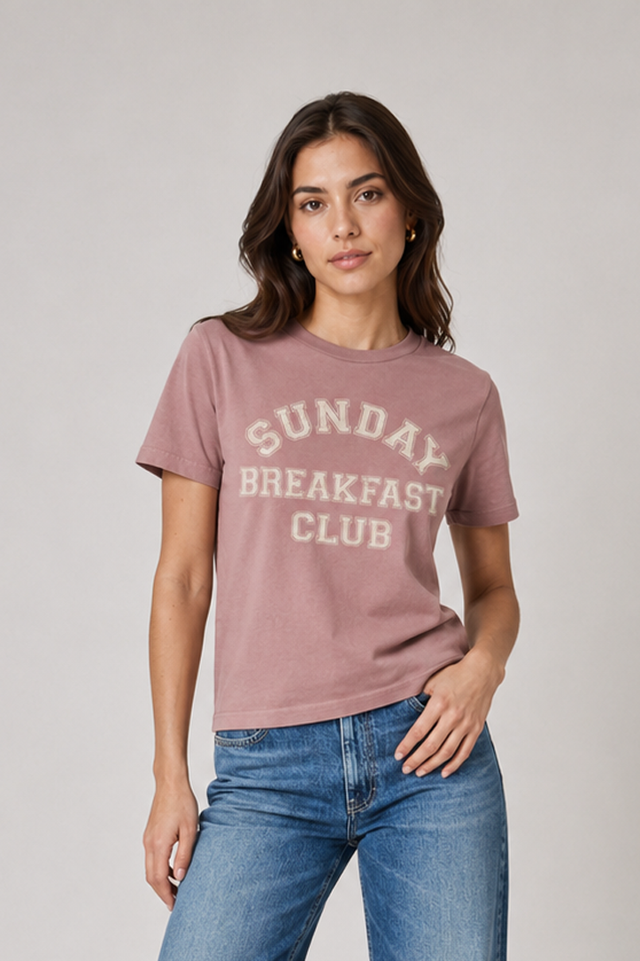 SUNDAY BREAKFAST BREAK -  HEAVY CARBON PEACHED JERSEY - Bowery NYC